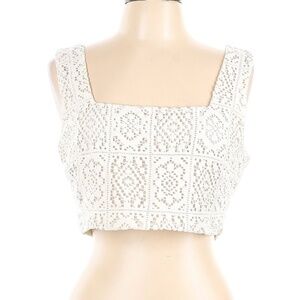 NWT cream crop top